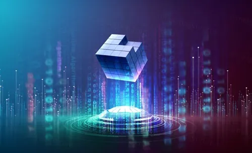 数字网络高科技数据分析程序编码黑客代码算法技术概念宣传海报背景素材