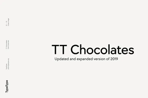 坚固的品牌设计排版无衬线英文字体家族 TypeType - TT Chocolates Font Family