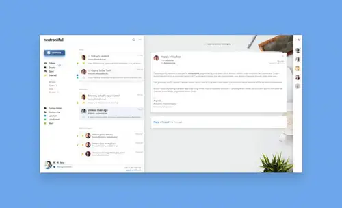 Neutron Mail UI 每日UI源文件分享 Daily UI #089 UI 素材