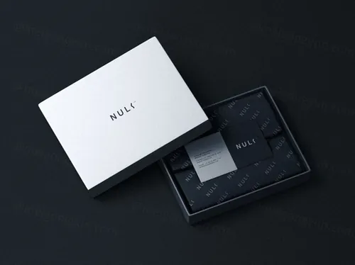 高端服装纸盒包装品牌设计展示样机模板 Fabric in Box Mockup