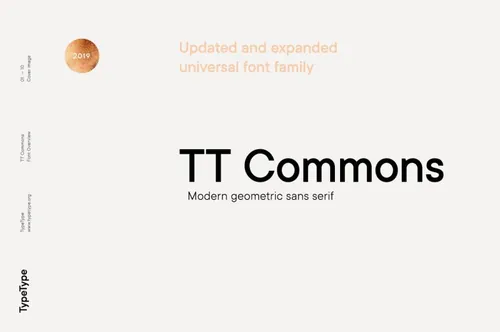 经典品牌设计无衬线英文字体家族 TypeType - TT Commons Font Family
