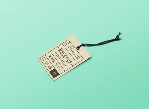 优雅现实标签贴图PSD模板Psd Label Tag Mockup Vol003