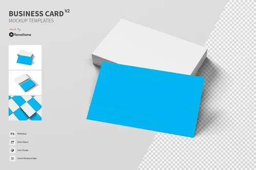 名片设计展示样机素材下载