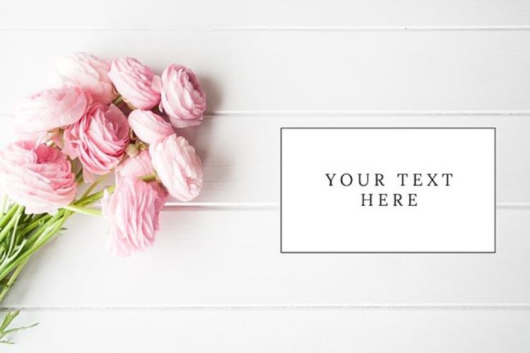 花卉场景样机 Floral styled stock photography