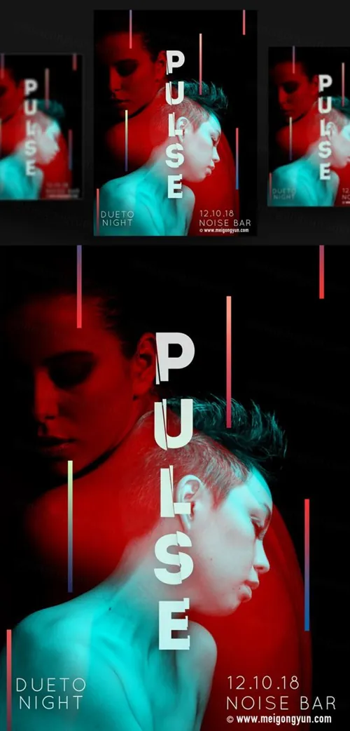 人物抽象艺术海报PSD素材模板Figure Abstract Art Poster