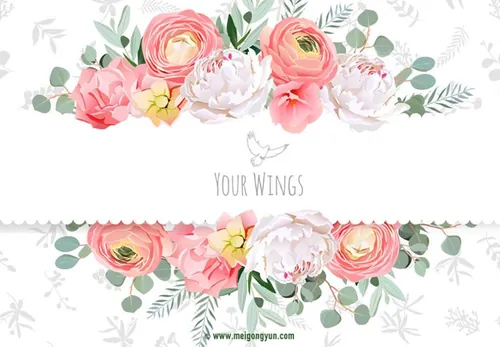 春天春季手绘鲜花花卉矢量元素Vectored flowers