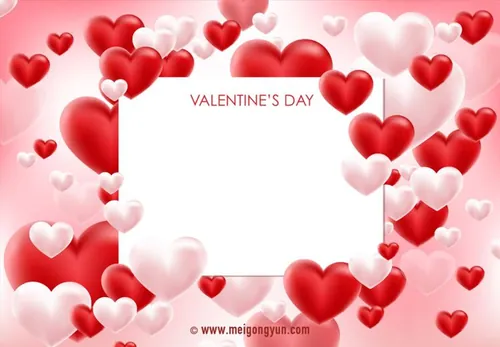 情人节贺卡矢量元素Valentine Card Vector