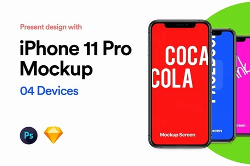 iPhone 11 Pro 样机sketch PSD版下载