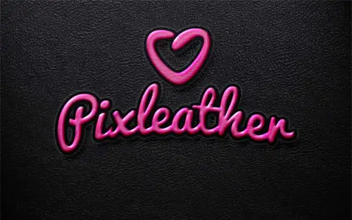 压花皮革PSD文字效果Embossed Leather Psd Text Effect 设
