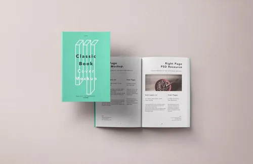 书籍模型PSD贴图模板Paperback Psd Book Mockup