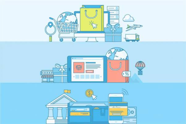 线性设计风格矢量概念插画Banner设计模板v6 Set of Lin