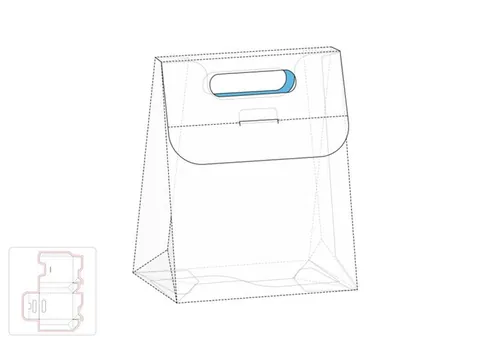 三角包模切图/刀模图EPS源文件