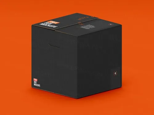 纸盒包装设计贴图样机PSD模板Box Mockups