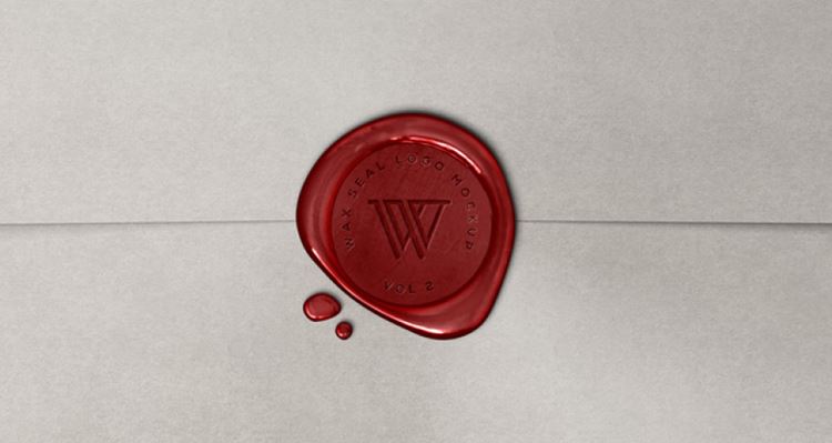 蜡封徽标logo贴图PSD模板Wax Seal Logo Mock-Up Template