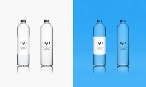 矿泉水包装贴图展示模板 Water Bottle MockUp