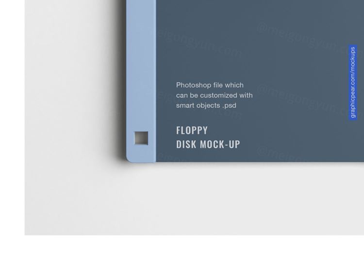 古董软盘外观设计样机模板 Floppy Disk Mockup