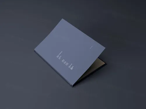 A4文件夹品牌VI设计样机模板 A4 Branding Folder Mockup