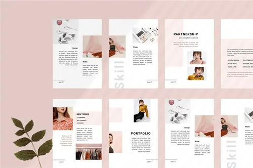 Vania时尚媒体博客宣传册设计模板 Vania Media Kit Template 3595709