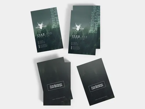 名片模型贴图样机PSD模板Various Business Card Mockups