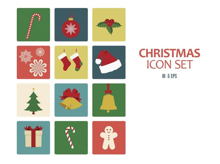 圣诞节Christmas Icn Set
