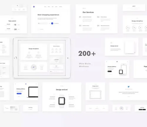 双十一UI kits大礼包[完美好用的UI和线框图 For WEB,A
