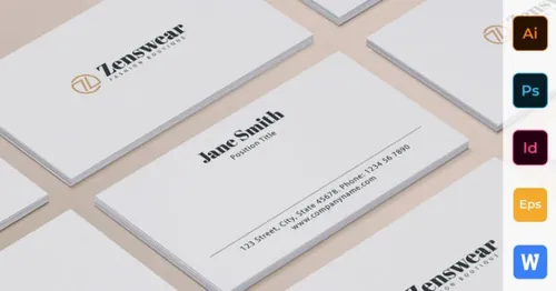 精品店/专卖店名片设计模板 Boutique Business Card