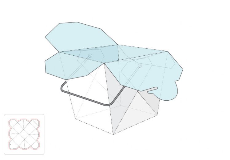 饼干礼品盒模切图/刀模图EPS源文件