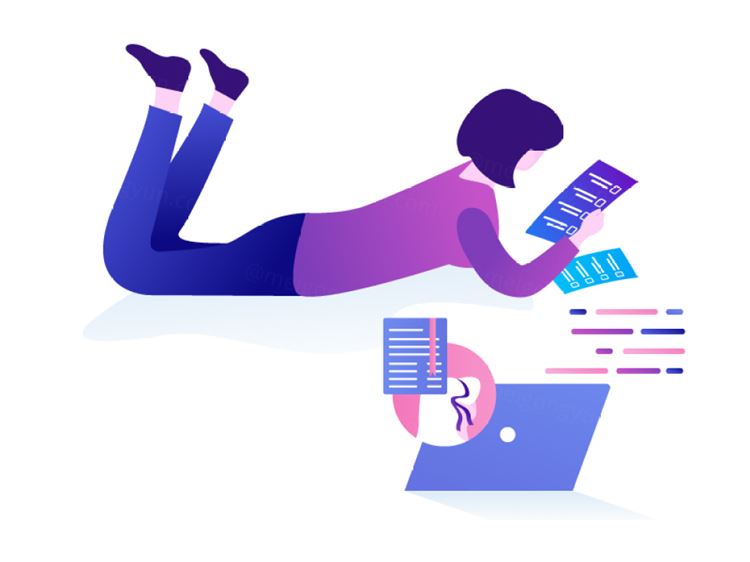 强大视觉概念营销与课程数据分析在线插图矢量设计素材Marketing  Courses 06