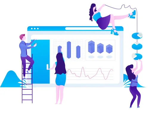 强大视觉概念营销与课程数据分析在线插图矢量设计素材Marketing  Courses 12