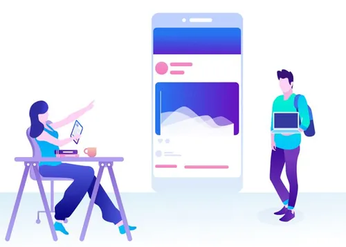 强大视觉概念营销与课程数据分析在线插图矢量设计素材Marketing  Courses 15