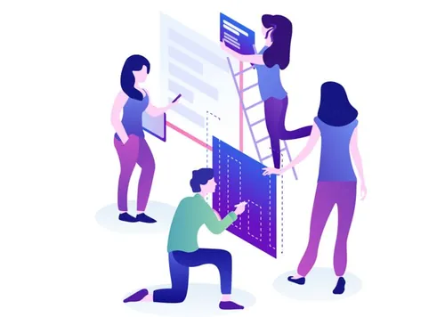 强大视觉概念营销与课程数据分析在线插图矢量设计素材Marketing  Courses 19