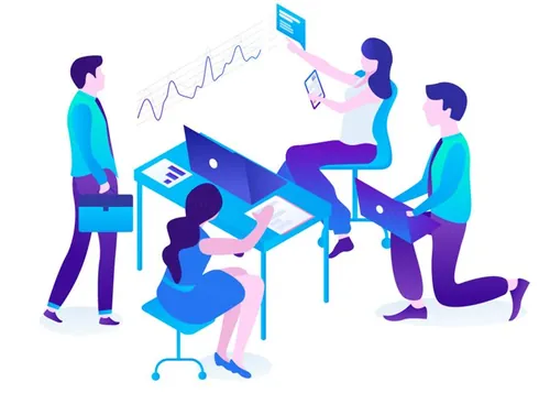 强大视觉概念营销与课程数据分析在线插图矢量设计素材Marketing  Courses 20