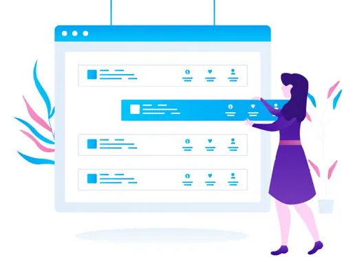 强大视觉概念营销与课程数据分析在线插图矢量设计素材Marketing  Courses 22