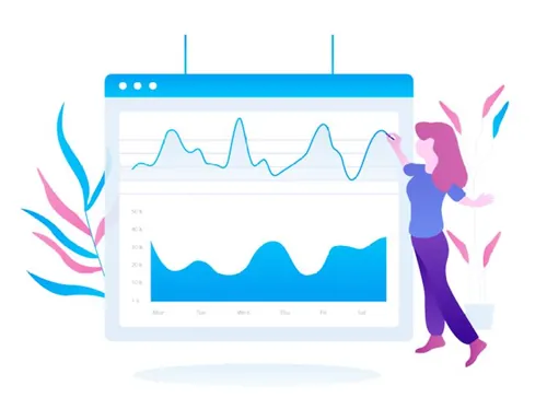 强大视觉概念营销与课程数据分析在线插图矢量设计素材Marketing  Courses 25