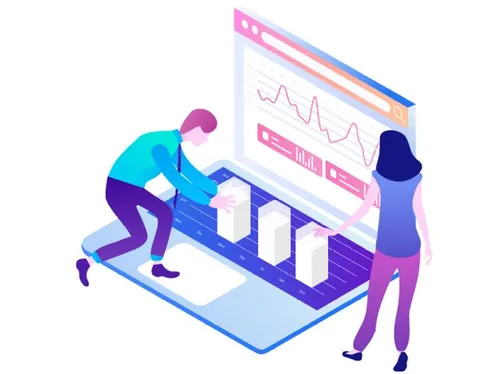 强大视觉概念营销与课程数据分析在线插图矢量设计素材Marketing  Courses 26