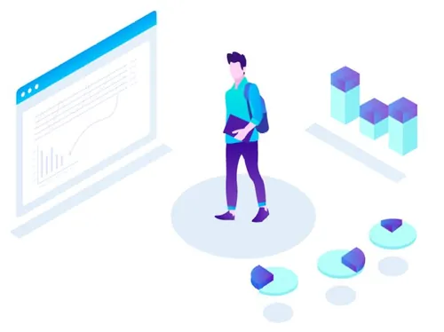 强大视觉概念营销与课程数据分析在线插图矢量设计素材Marketing  Courses 30