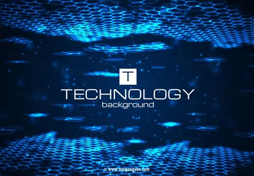 蓝色科技质感高清矢量背景Blue technology background