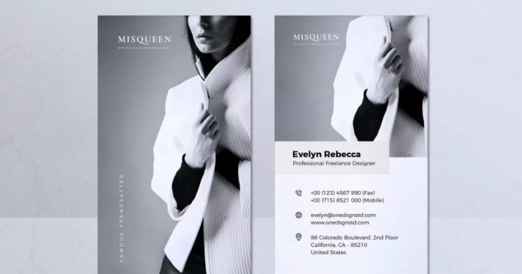 现代极简主义风格自由设计师模板 v08 Modern Minimalist Business Card Vo...