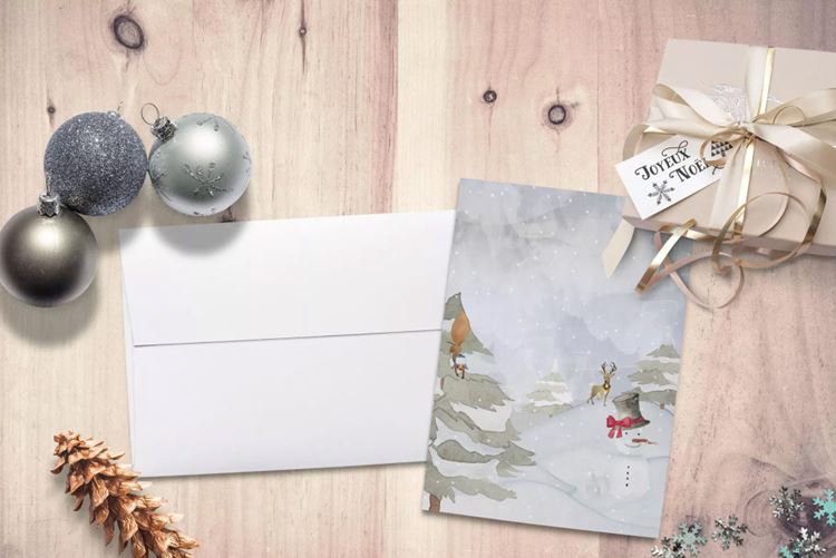 冬天冬季水彩场景设计 Watercolor Winter S