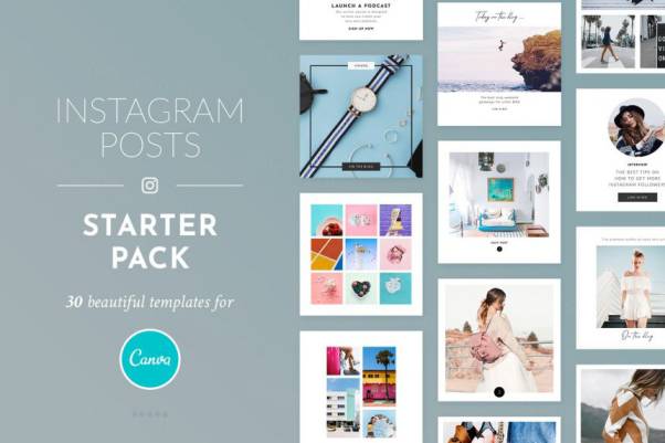 30个独特精美的Ins社交媒体在线CANVA模板 Instagram