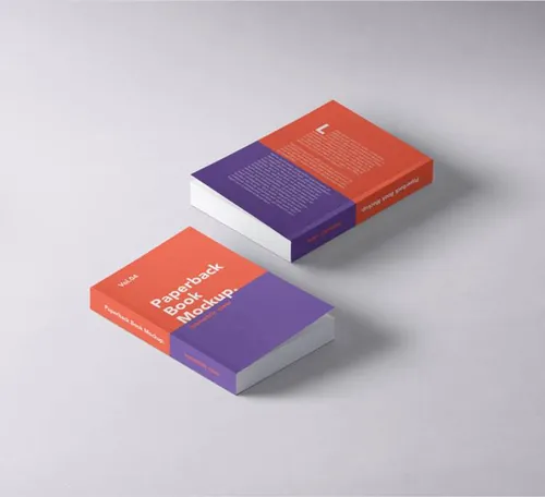 书籍模型PSD贴图模板Paperback Psd Book Mockup