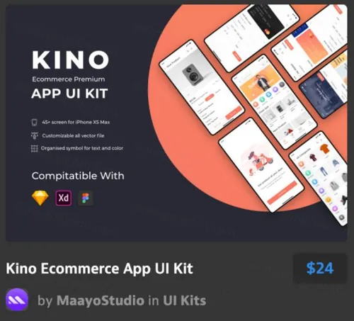 电子商务用户界面工具包Kino Ecommerce UI Kit