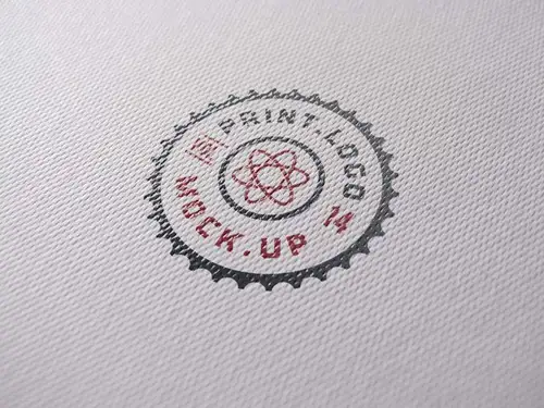 纸质徽标效果贴图PSD模板Print Logo Mock-Up Template #317