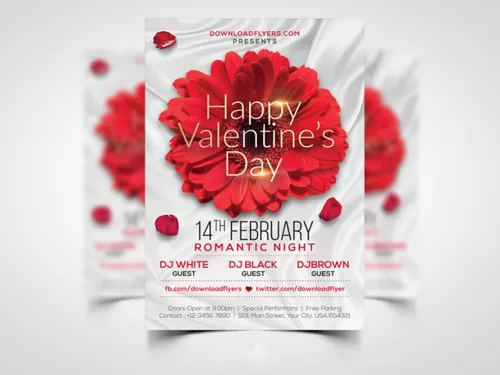 Valentines Day Flyer Template PSD