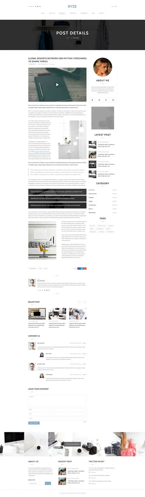 时尚创意机构摄影工作室家居电子商务在线购买网购PSDRyze