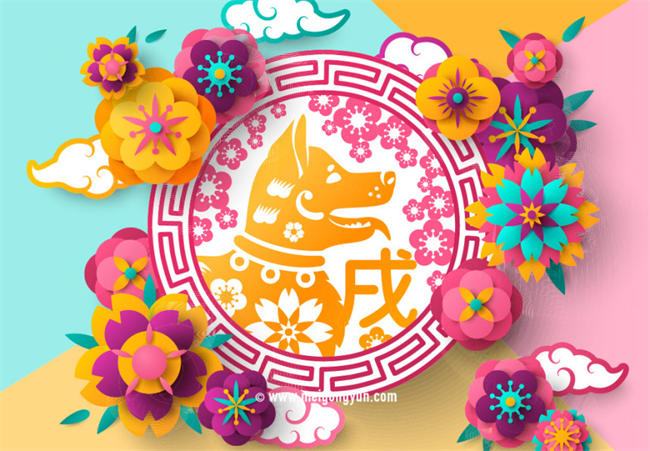 狗年新春春节海报矢量源文件-Happy-New-Year