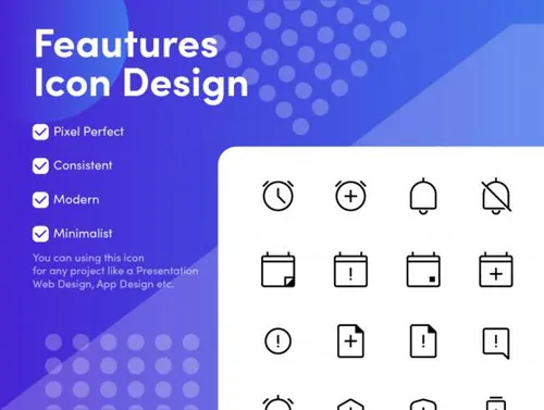 警报图标集Alert Icon Set