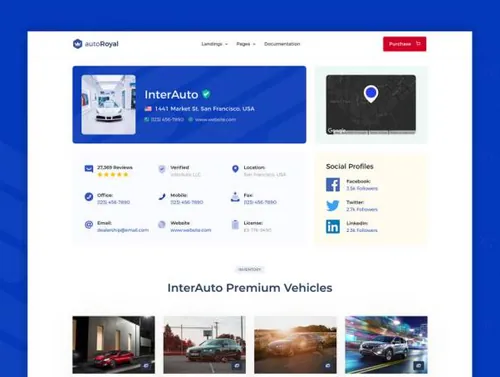网站后台仪表板数据统计图形autoRoyal