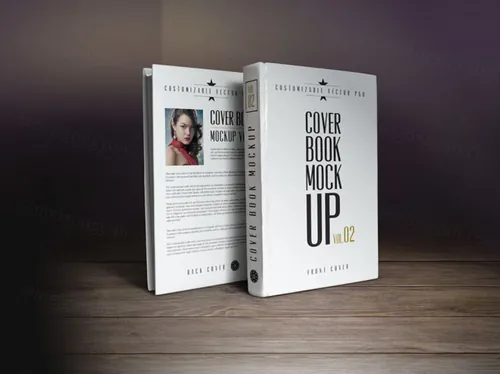 精装书籍模型PSD模板Psd Book Cover Mockup Template