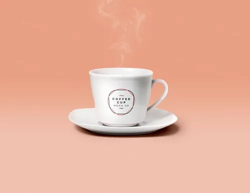 咖啡杯贴图样机PSD模板Psd Coffee Cup Mockup